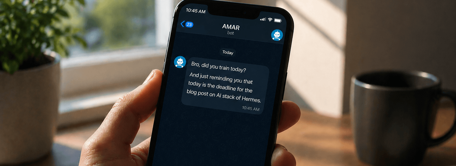 Meet Amar: My Free AI Little Bro Who Tracks My Fitness and Ships My Code